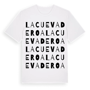 La Cueva de Roa ordlek t-shirt – ekologisk bomull t-shirt från Pinshirt