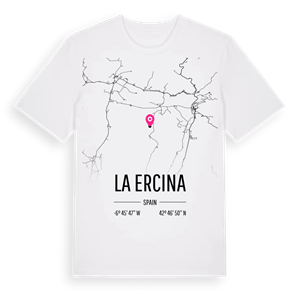 La Ercina karta t-shirt – ekologisk bomull t-shirt från Pinshirt
