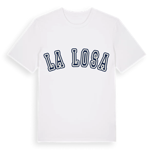 La Losa college t-shirt – ekologisk bomull t-shirt från Pinshirt
