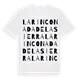 La Rinconada de la Sierra ordlek t-shirt