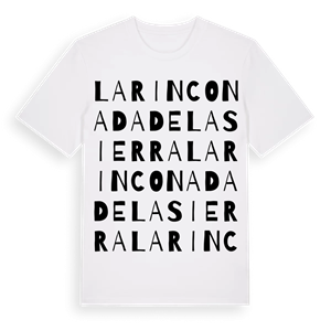 La Rinconada de la Sierra ordlek t-shirt – ekologisk bomull t-shirt från Pinshirt
