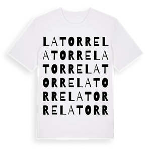 La Torre ordlek t-shirt – ekologisk bomull t-shirt från Pinshirt