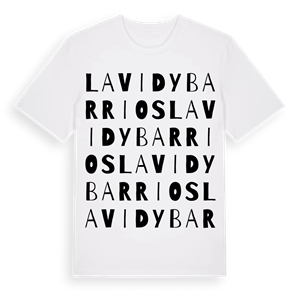 La Vid y Barrios ordlek t-shirt – ekologisk bomull t-shirt från Pinshirt