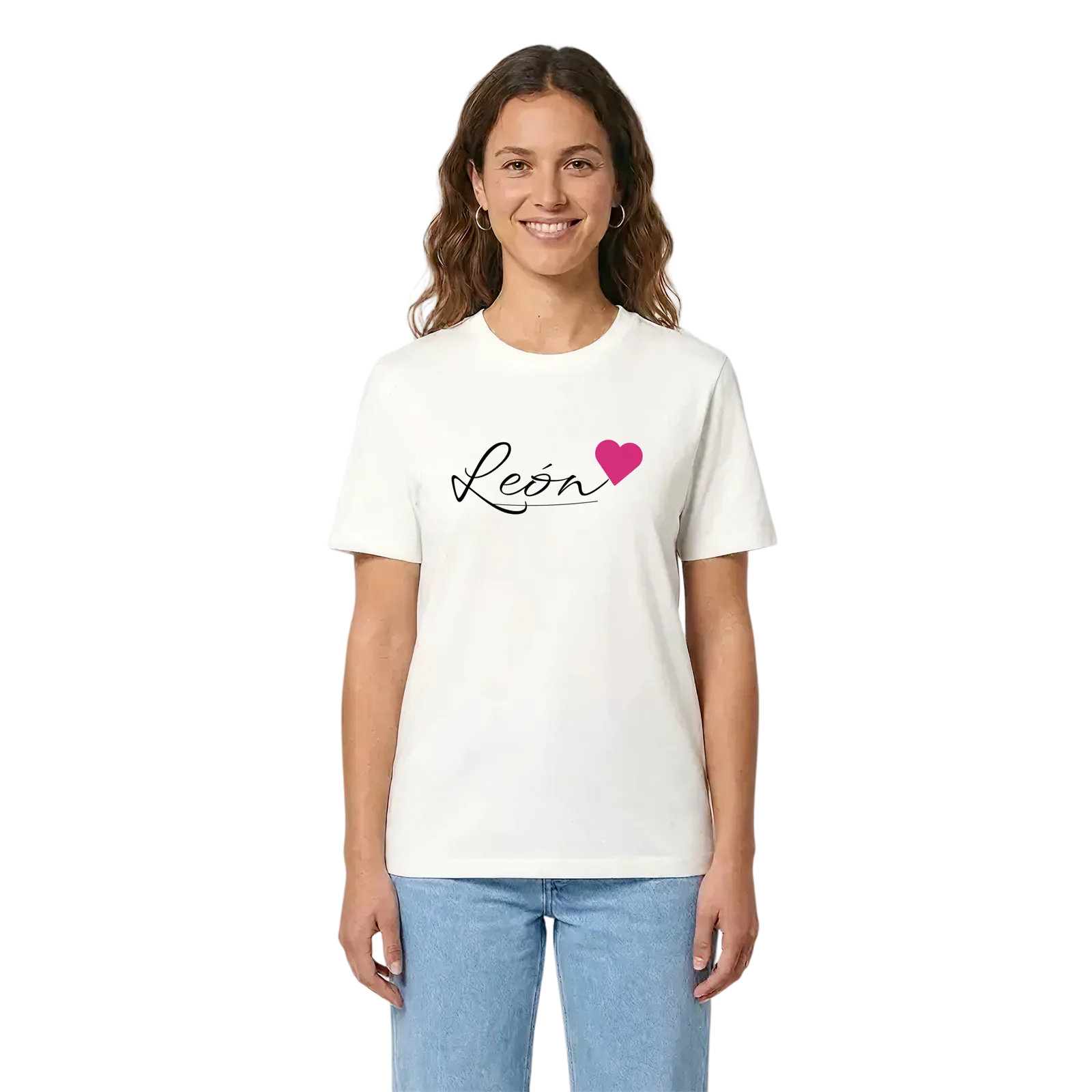 León hjärta t-shirt – White, i miljö