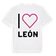 Jag älskar León t-shirt stort tryck