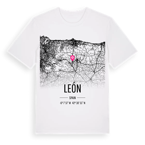 León karta t-shirt – ekologisk bomull t-shirt från Pinshirt