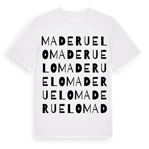 Maderuelo ordlek t-shirt – ekologisk bomull t-shirt från Pinshirt