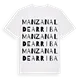Manzanal de Arriba ordlek t-shirt