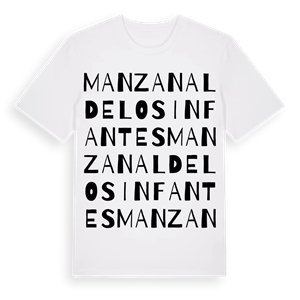 Manzanal de los Infantes ordlek t-shirt – ekologisk bomull t-shirt från Pinshirt