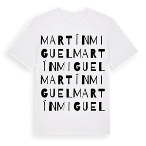 Martín Miguel ordlek t-shirt – ekologisk bomull t-shirt från Pinshirt