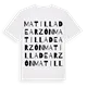 Matilla de Arzón ordlek t-shirt