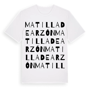 Matilla de Arzón ordlek t-shirt – ekologisk bomull t-shirt från Pinshirt