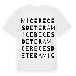 Micereces de Tera ordlek t-shirt – ekologisk bomull t-shirt från Pinshirt