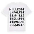 Milles de la Polvorosa ordlek t-shirt