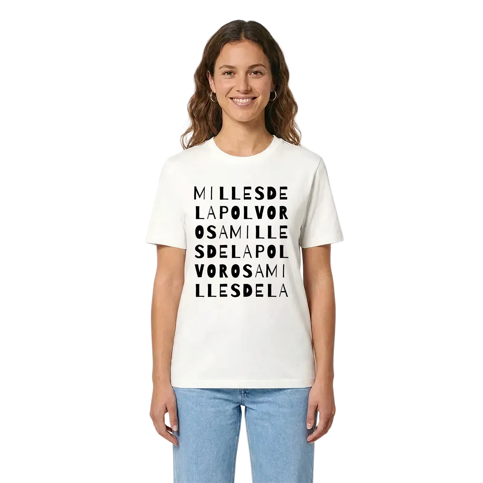 Milles de la Polvorosa ordlek t-shirt – White, i miljö