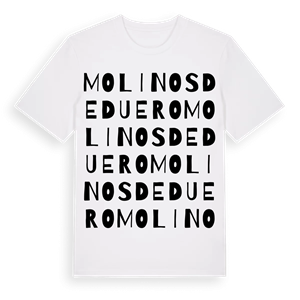 Molinos de Duero ordlek t-shirt – ekologisk bomull t-shirt från Pinshirt