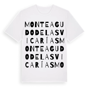 Monteagudo de las Vicarías ordlek t-shirt – ekologisk bomull t-shirt från Pinshirt