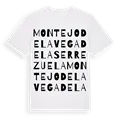 Montejo de la Vega de la Serrezuela ordlek t-shirt