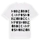 Monzón de Campos ordlek t-shirt