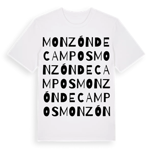 Monzón de Campos ordlek t-shirt – ekologisk bomull t-shirt från Pinshirt