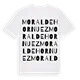 Moral de Hornuez ordlek t-shirt