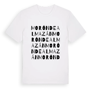 Morón de Almazán ordlek t-shirt – ekologisk bomull t-shirt från Pinshirt