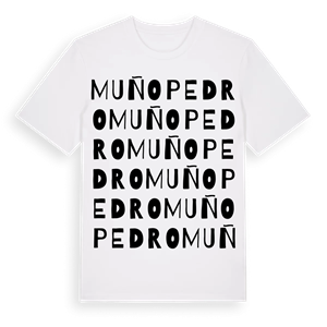 Muñopedro ordlek t-shirt – ekologisk bomull t-shirt från Pinshirt
