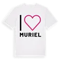 Jag älskar Muriel t-shirt stort tryck