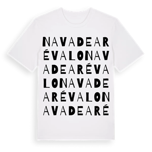 Nava de Arévalo ordlek t-shirt – ekologisk bomull t-shirt från Pinshirt
