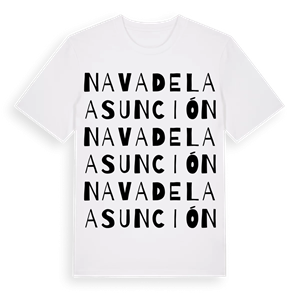 Nava de la Asunción ordlek t-shirt – ekologisk bomull t-shirt från Pinshirt