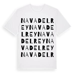 Nava del Rey ordlek t-shirt – ekologisk bomull t-shirt från Pinshirt