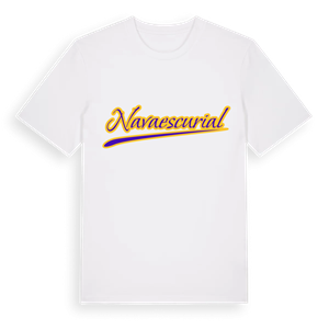 Navaescurial baseball t-shirt – ekologisk bomull t-shirt från Pinshirt