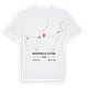 Navalmoral de la Sierra karta t-shirt