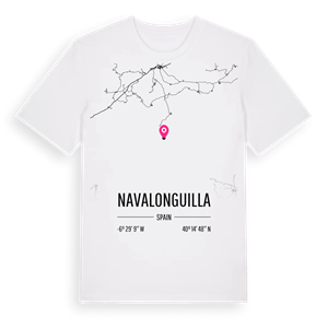 Navalonguilla karta t-shirt – ekologisk bomull t-shirt från Pinshirt
