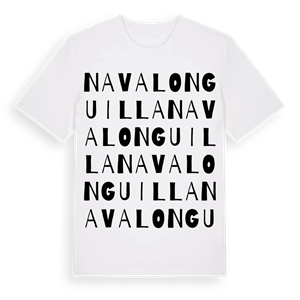 Navalonguilla ordlek t-shirt – ekologisk bomull t-shirt från Pinshirt