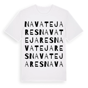 Navatejares ordlek t-shirt – ekologisk bomull t-shirt från Pinshirt