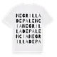 Negrilla de Palencia ordlek t-shirt