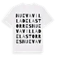 Nueva Villa de las Torres ordlek t-shirt