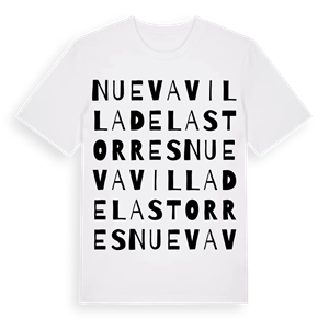 Nueva Villa de las Torres ordlek t-shirt – ekologisk bomull t-shirt från Pinshirt