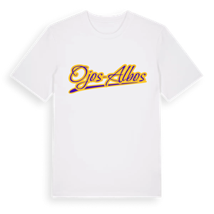 Ojos-Albos baseball t-shirt – ekologisk bomull t-shirt från Pinshirt