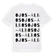 Ojos-Albos ordlek t-shirt