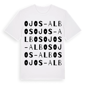 Ojos-Albos ordlek t-shirt – ekologisk bomull t-shirt från Pinshirt
