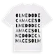 Olmedo de Camaces ordlek t-shirt