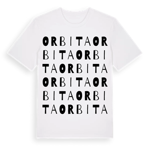 Orbita ordlek t-shirt – ekologisk bomull t-shirt från Pinshirt