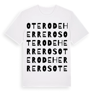 Otero de Herreros ordlek t-shirt – ekologisk bomull t-shirt från Pinshirt