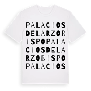 Palacios del Arzobispo ordlek t-shirt – ekologisk bomull t-shirt från Pinshirt