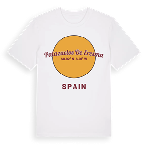 Palazuelos de Eresma cirkel t-shirt – ekologisk bomull t-shirt från Pinshirt