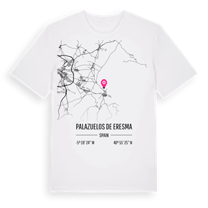 Palazuelos de Eresma karta t-shirt – ekologisk bomull t-shirt från Pinshirt