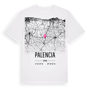 Palencia karta t-shirt – ekologisk bomull t-shirt från Pinshirt