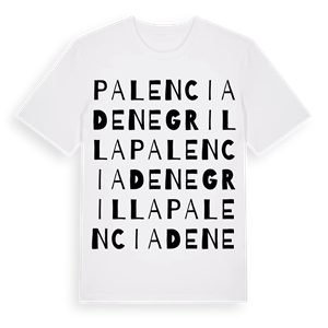Palencia de Negrilla ordlek t-shirt – ekologisk bomull t-shirt från Pinshirt